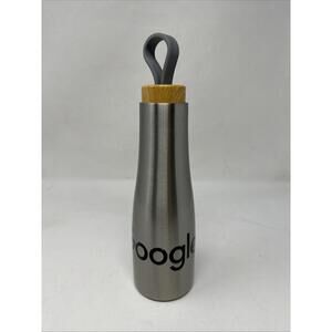 Limited Google Vacuum Insulated Stainless Steel Silver Water Bottles Wood Cap